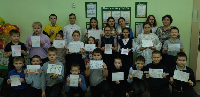 7а класс в гостях у 3а класса.